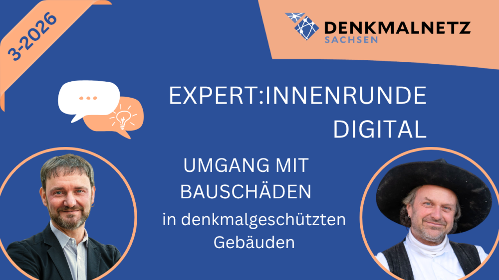 Video zur Expert:innenrunde Digital 3-2026: Umgang mit Bauschäden in denkmalgeschützten Gebäuden