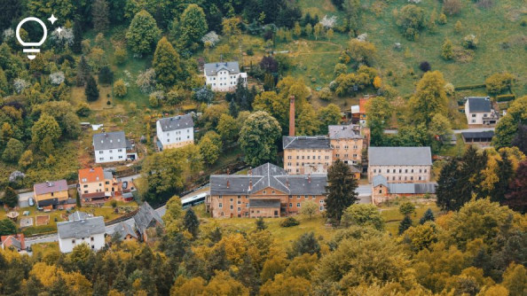 Dorfansicht von oben